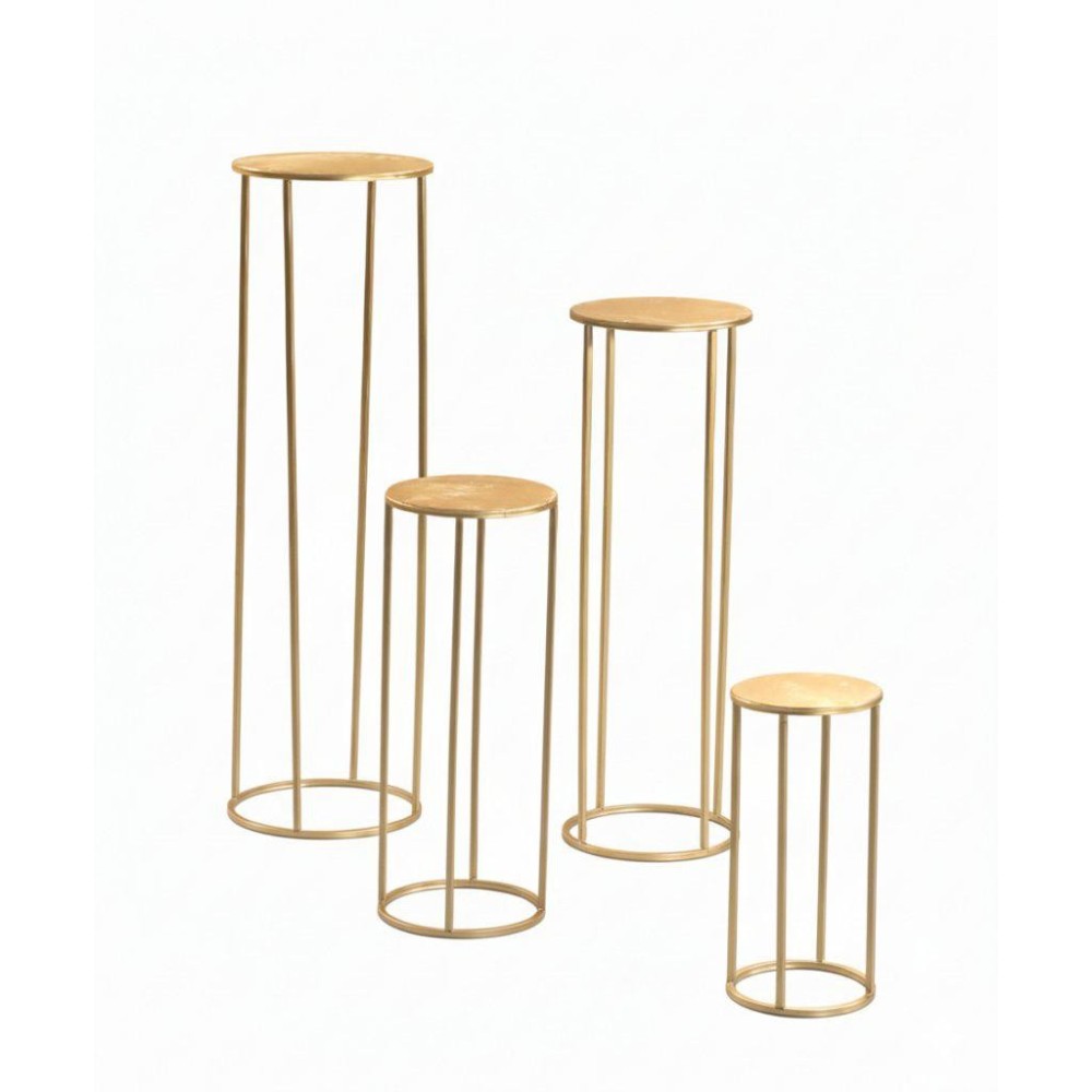 SET 4 ALZATE TONDE ORO H40-60-